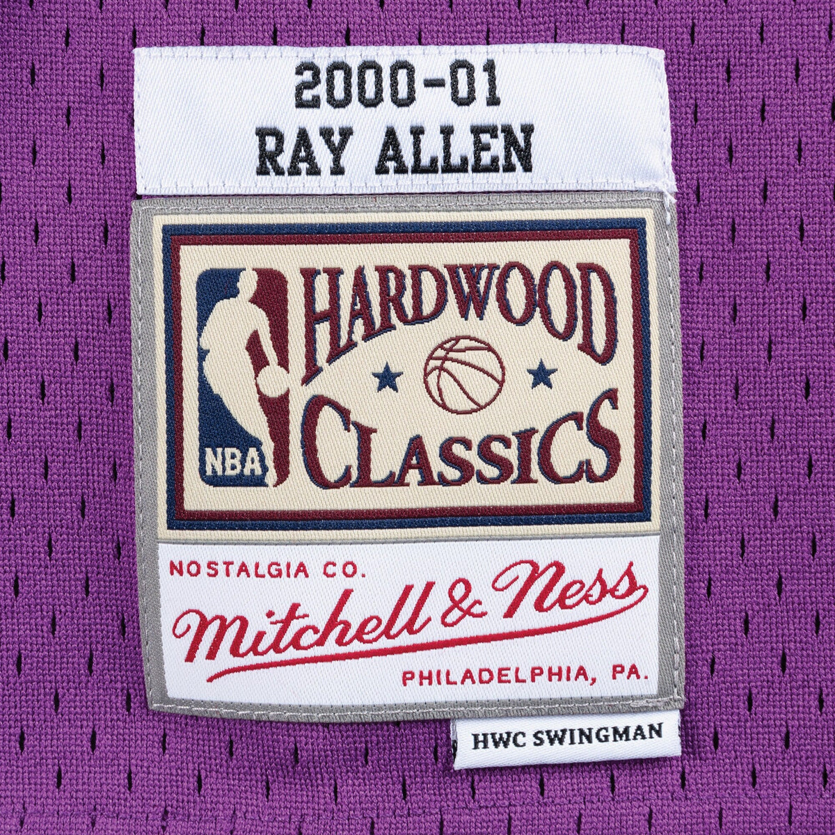 Milwaukee Bucks Swingman Jersey Road Ray Allen 2000-01 product image 4, provided for visual reference and product detail