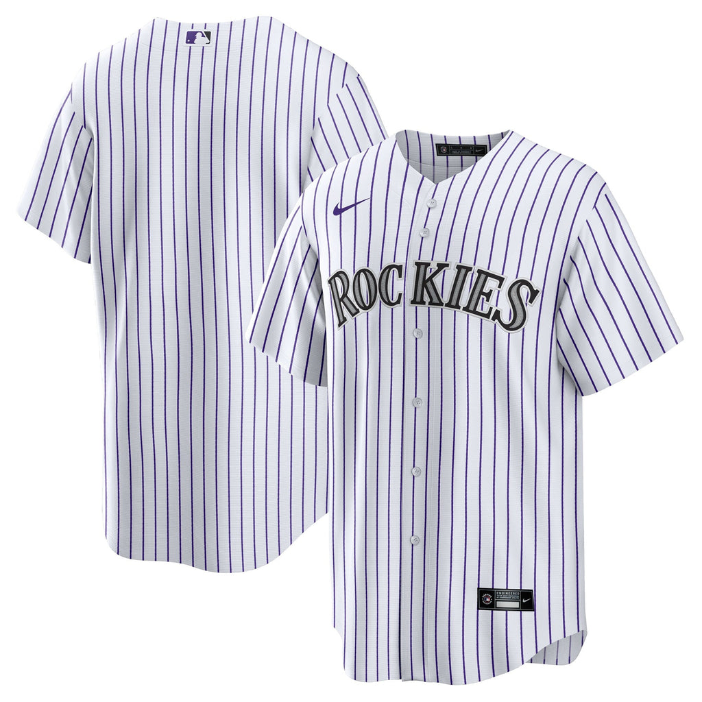 Colorado Rockies White Home Big & Tall Replica Jersey product image 1, provided for visual reference and product detail