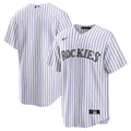 Colorado Rockies White Home Big & Tall Replica Jersey product image 1, provided for visual reference and product detail