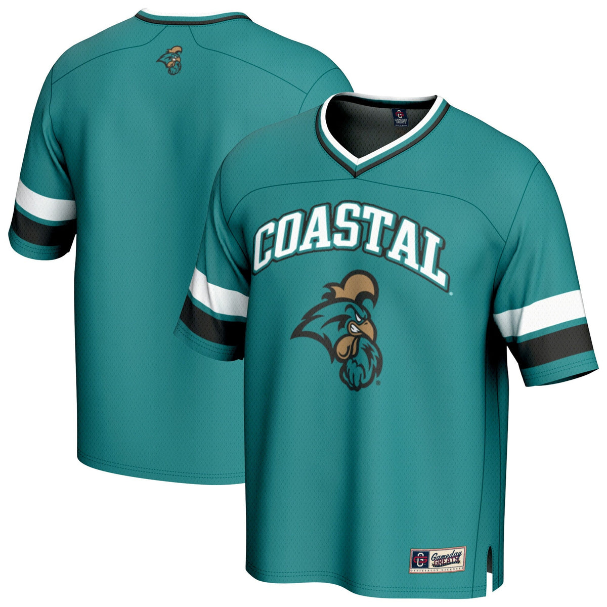 Coastal Carolina Chanticleers Football Jersey - Teal product image 1, provided for visual reference and product detail review