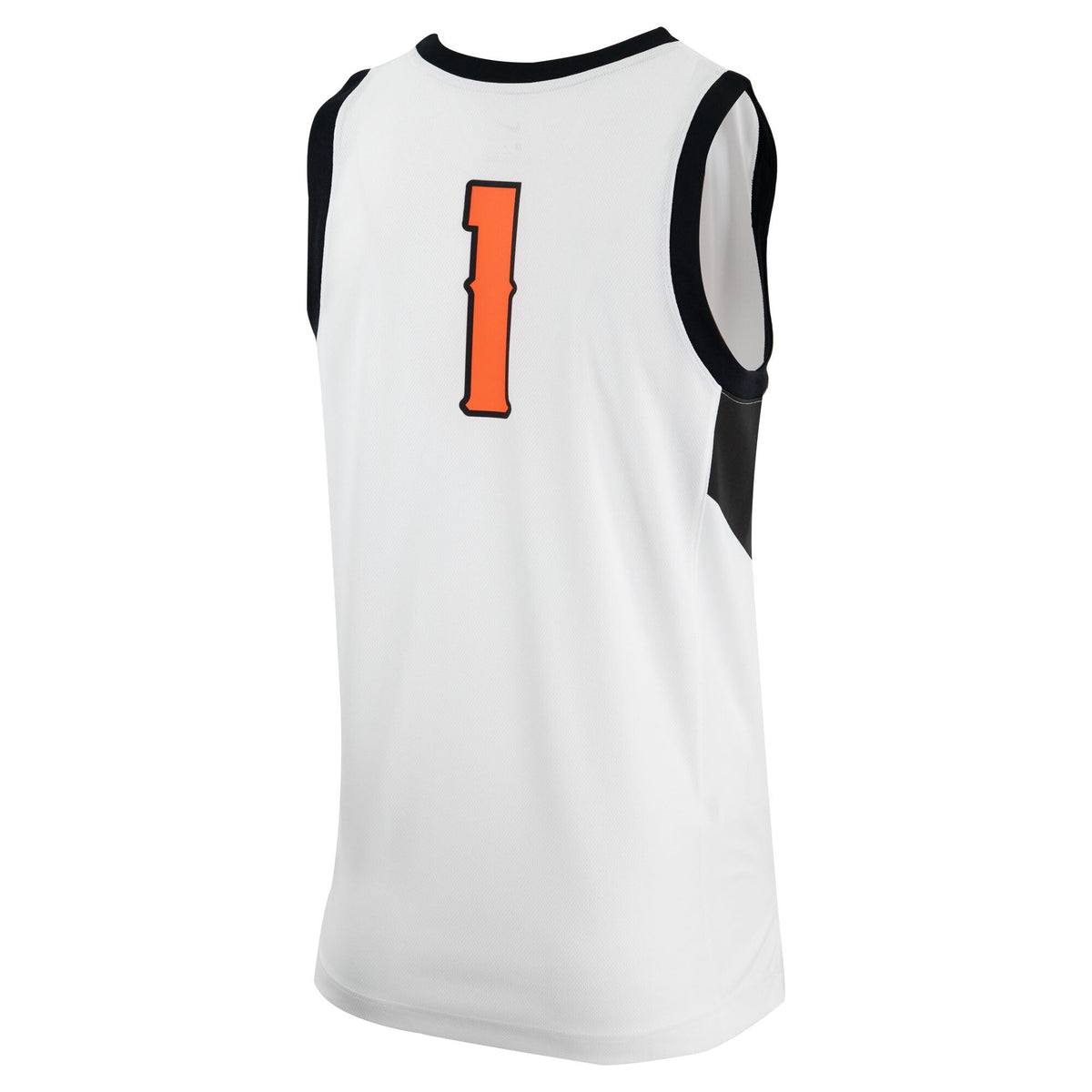 White Oklahoma State Cowboys Retro Replica Basketball Jersey product image 4, provided for visual reference and product