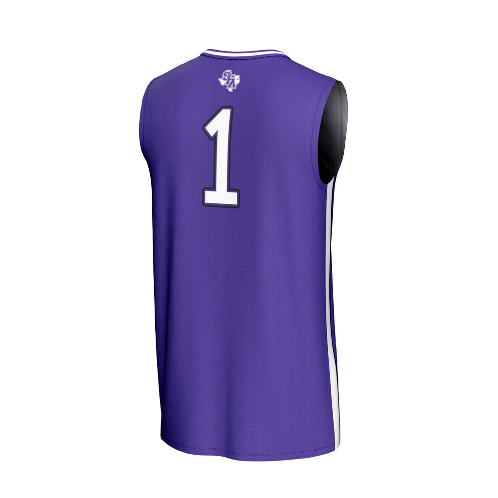 #1 Stephen F Austin Lumberjacks Lightweight Basketball Fashion Jersey - Purple product image 4, provided for visual