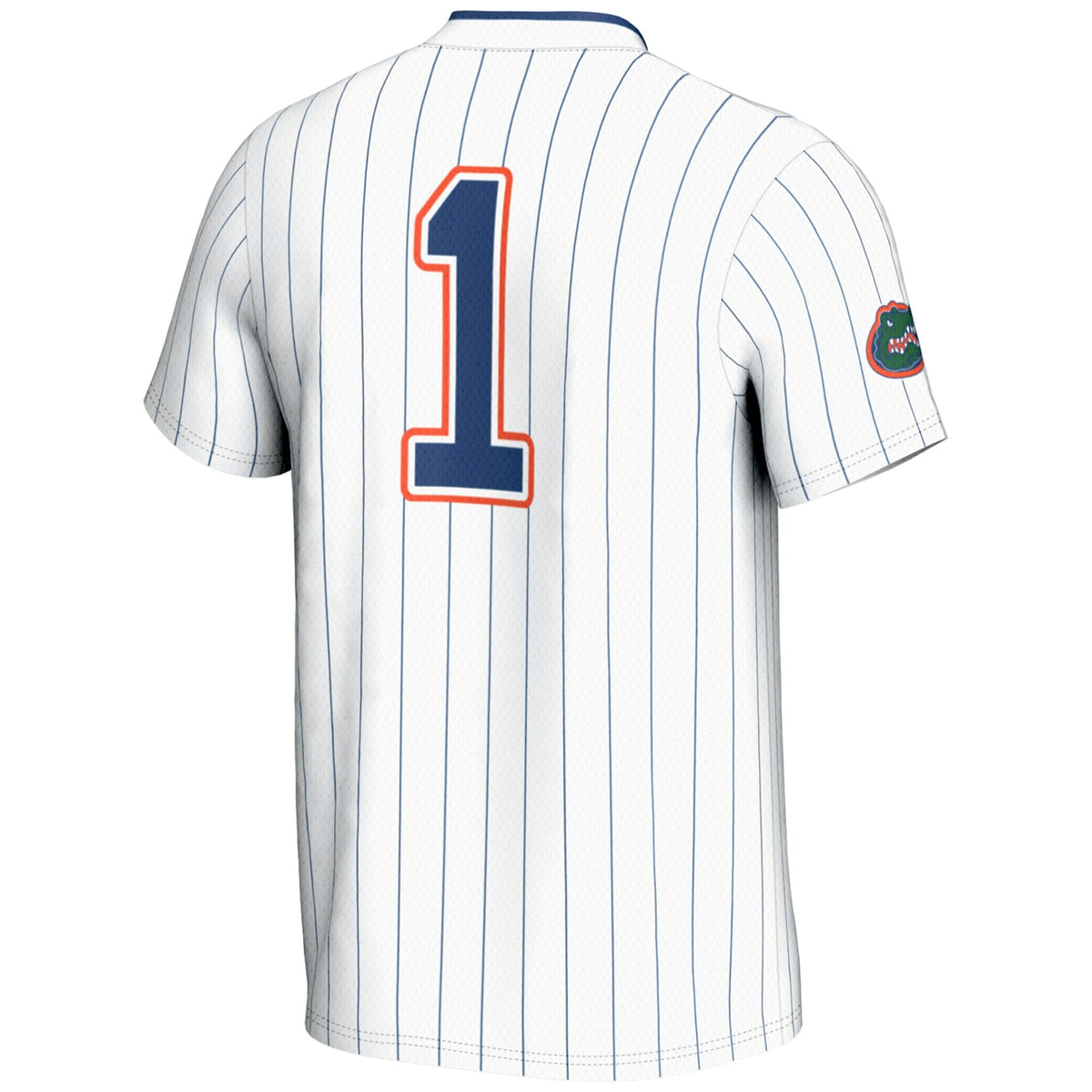 #1 Florida Gators Lightweight Softball Jersey - White product image 4, provided for visual reference and product detail