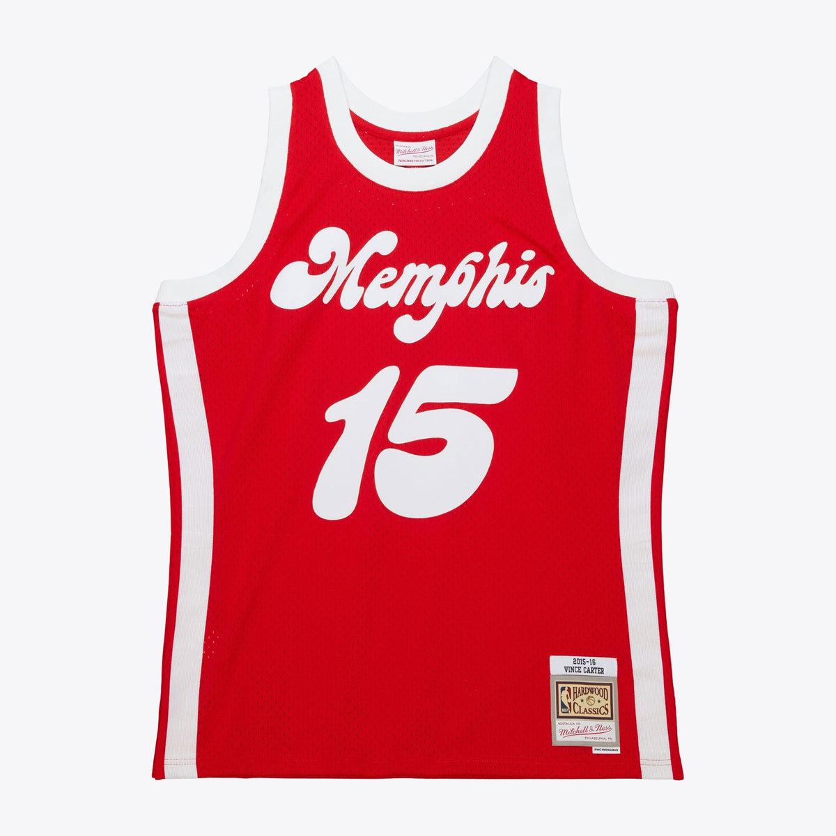 Memphis Grizzlies Vince Carter 2015 Hardwood Classics Authentic Jersey - Red product image 3, provided for visual reference