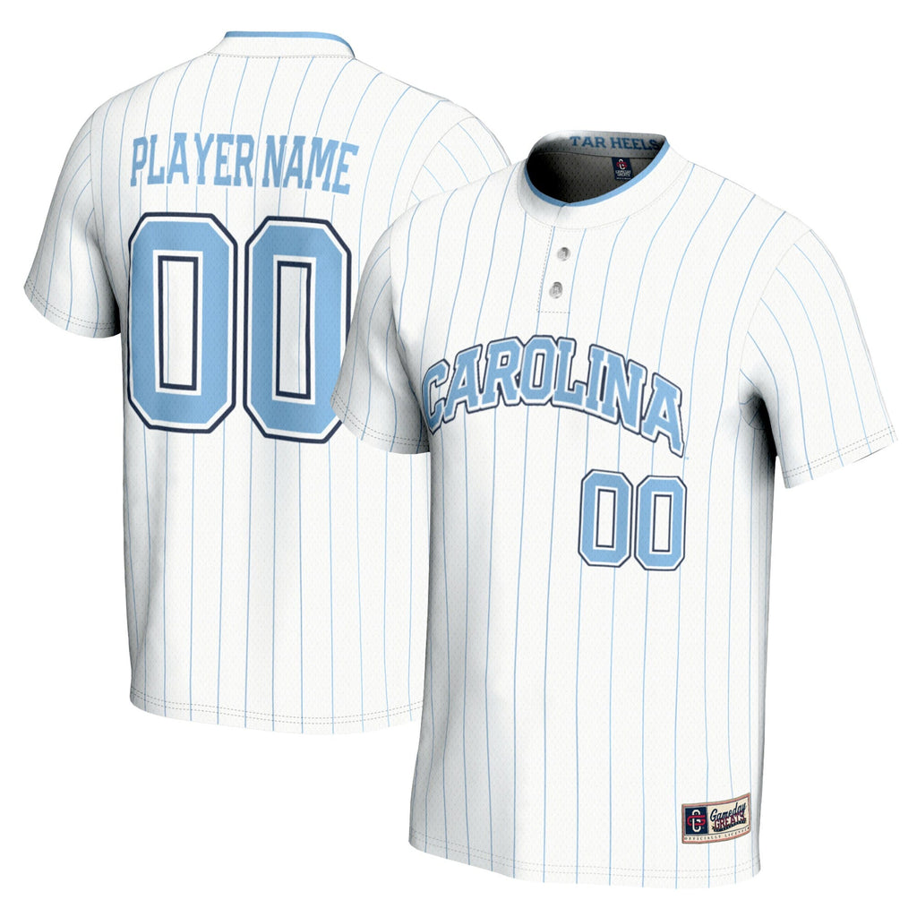 North Carolina Tar Heels NIL Pick-A-Player Softball Lightweight Jersey - White product image 2, provided for visual