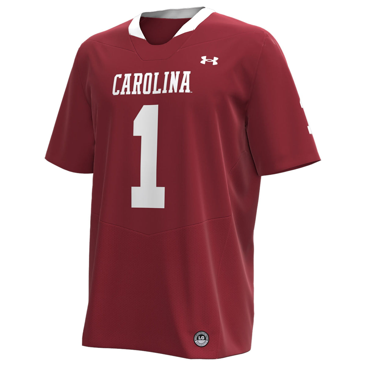 #1 South Carolina Gamecocks Throwback Replica Jersey - Garnet product image 3, provided for visual reference and product