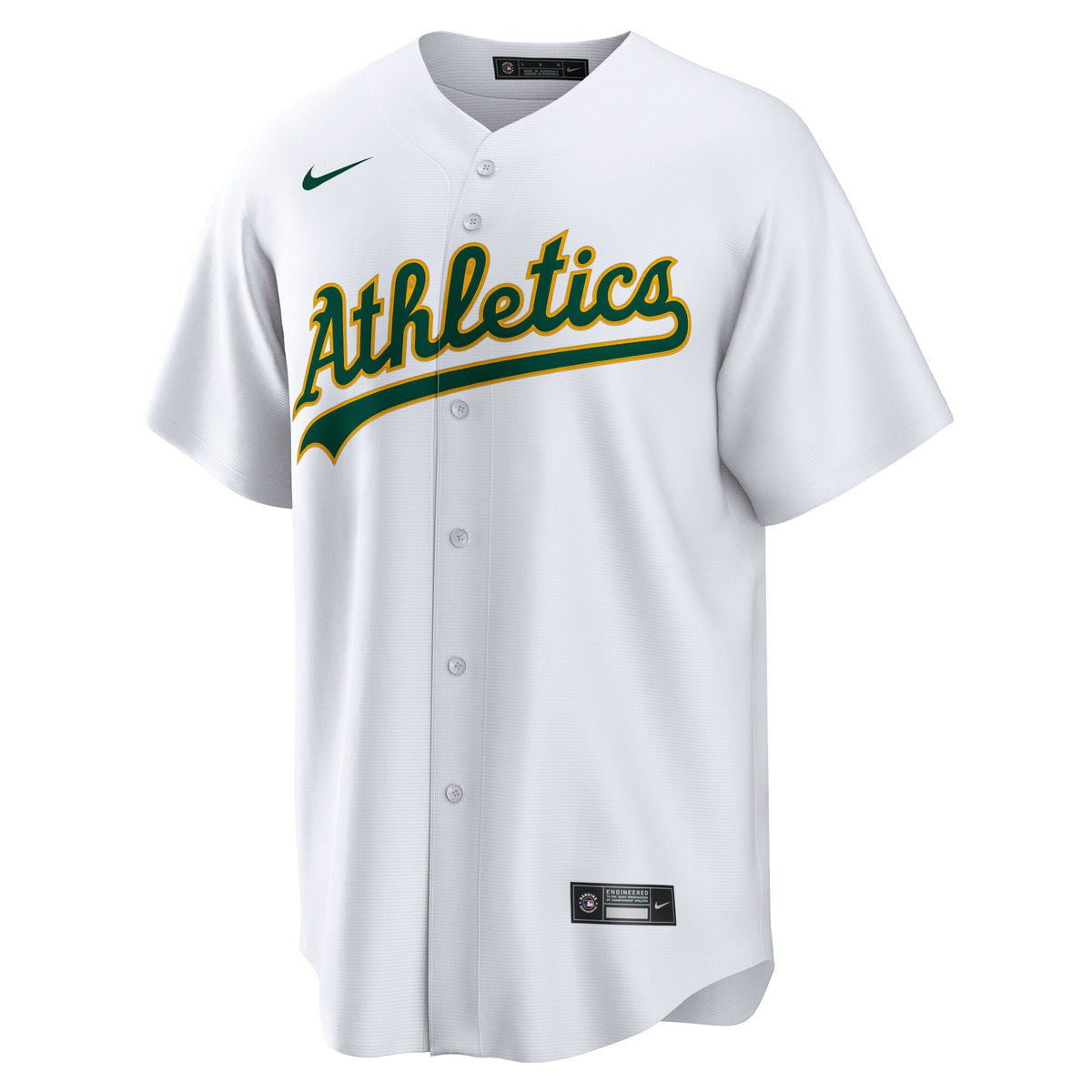 Athletics Brent Rooker White Home Replica Jersey product image 3, provided for visual reference and product detail review