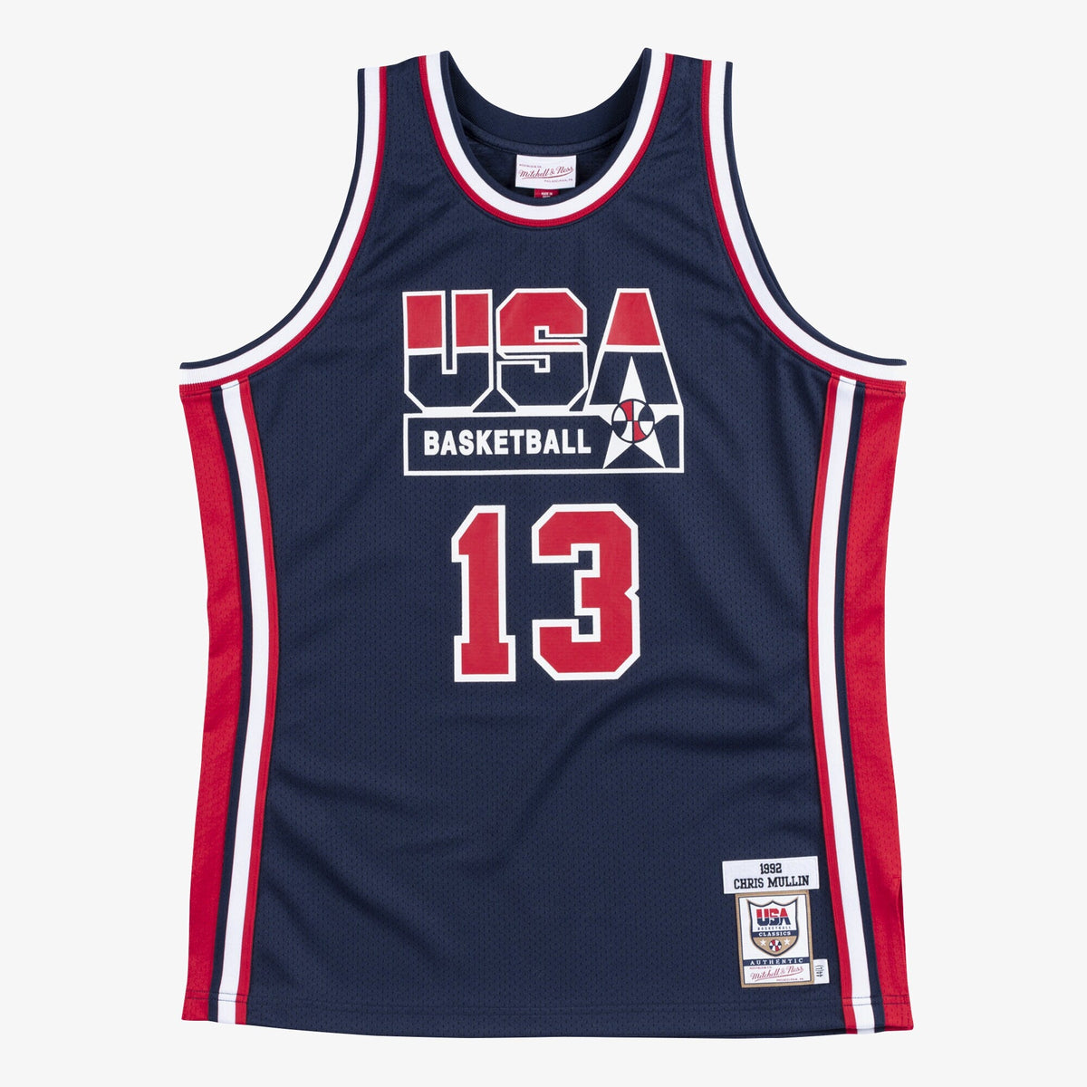 USA Basketball Authentic Jersey Chris Mullin 1992 product image 2, provided for visual reference and product detail review