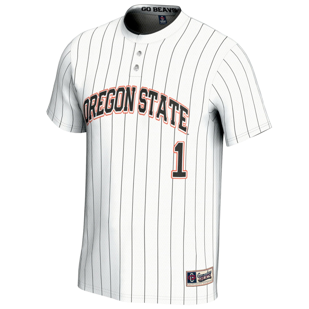 #1 Oregon State Beavers Softball Fashion Jersey - White product image 3, provided for visual reference and product detail