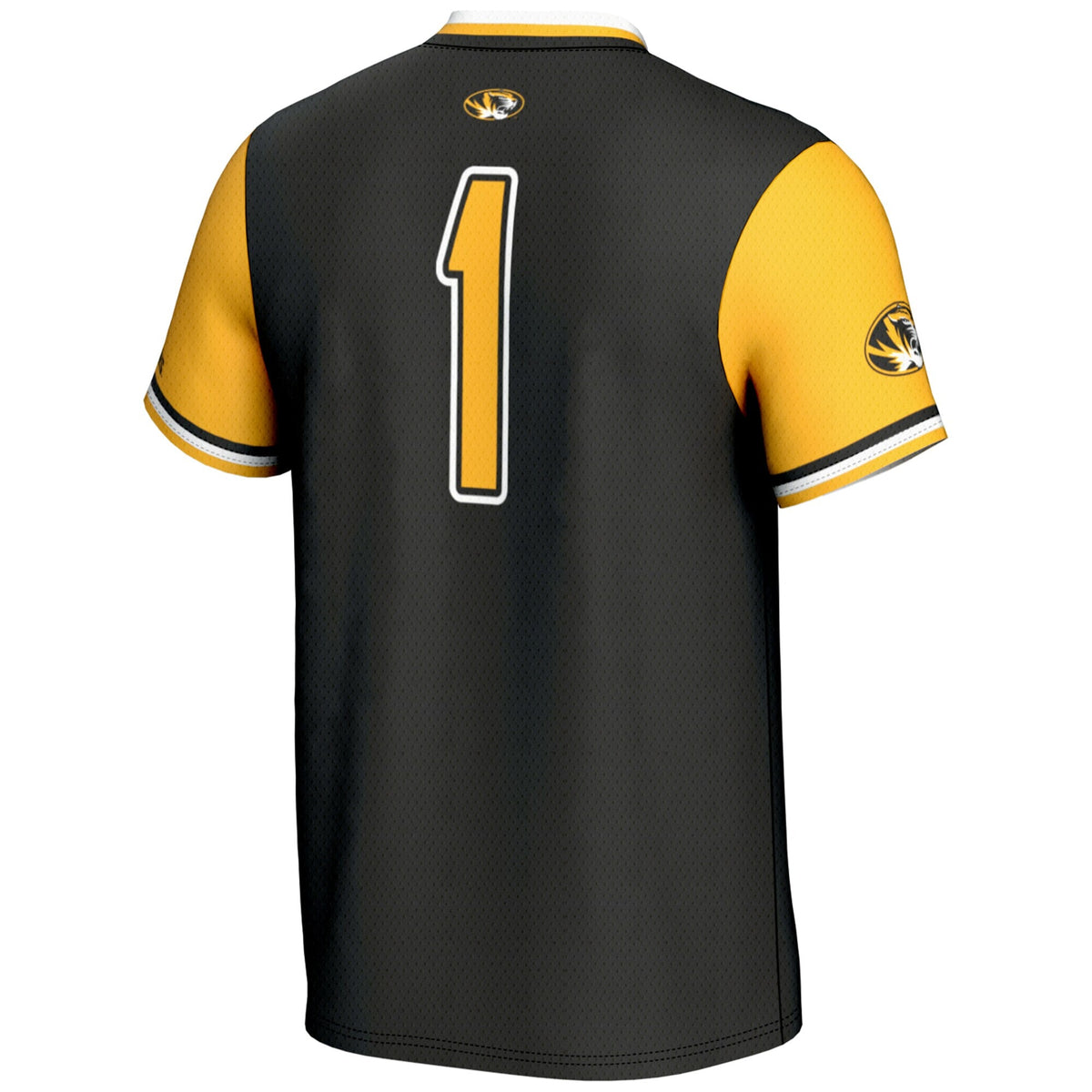 #1 Missouri Tigers Lightweight Softball Jersey - Black product image 4, provided for visual reference and product detail