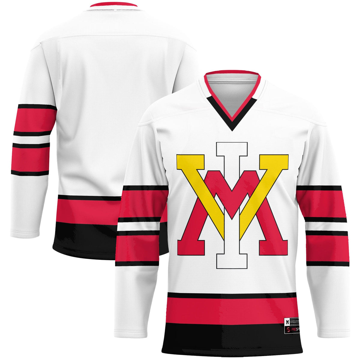 Virginia Military Institute Keydets Hockey Jersey - White product image 2, provided for visual reference and product detail