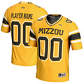 Missouri Tigers NIL Pick-A-Player Football Jersey - Gold product image 1, provided for visual reference and product detail