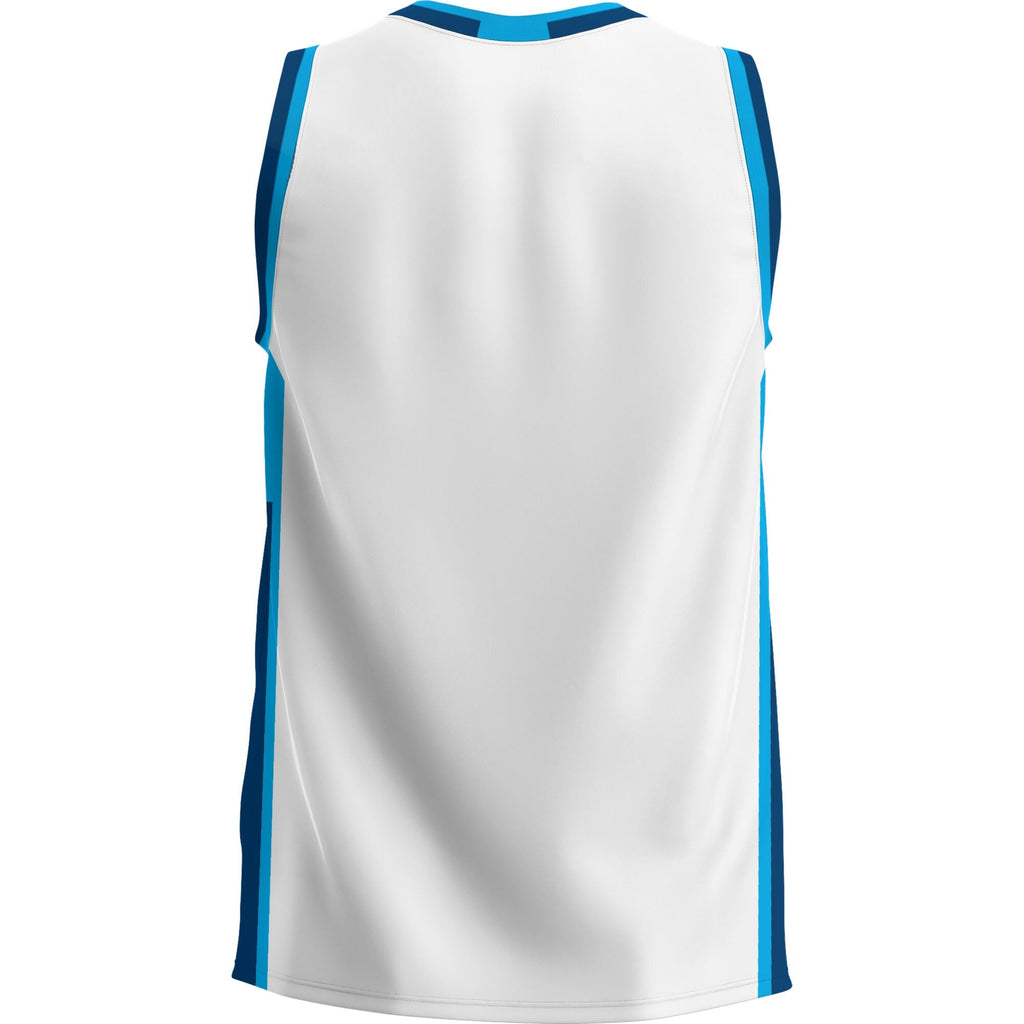 Mid Michigan College Lightweight Basketball Jersey - White product image 4, provided for visual reference and product detail