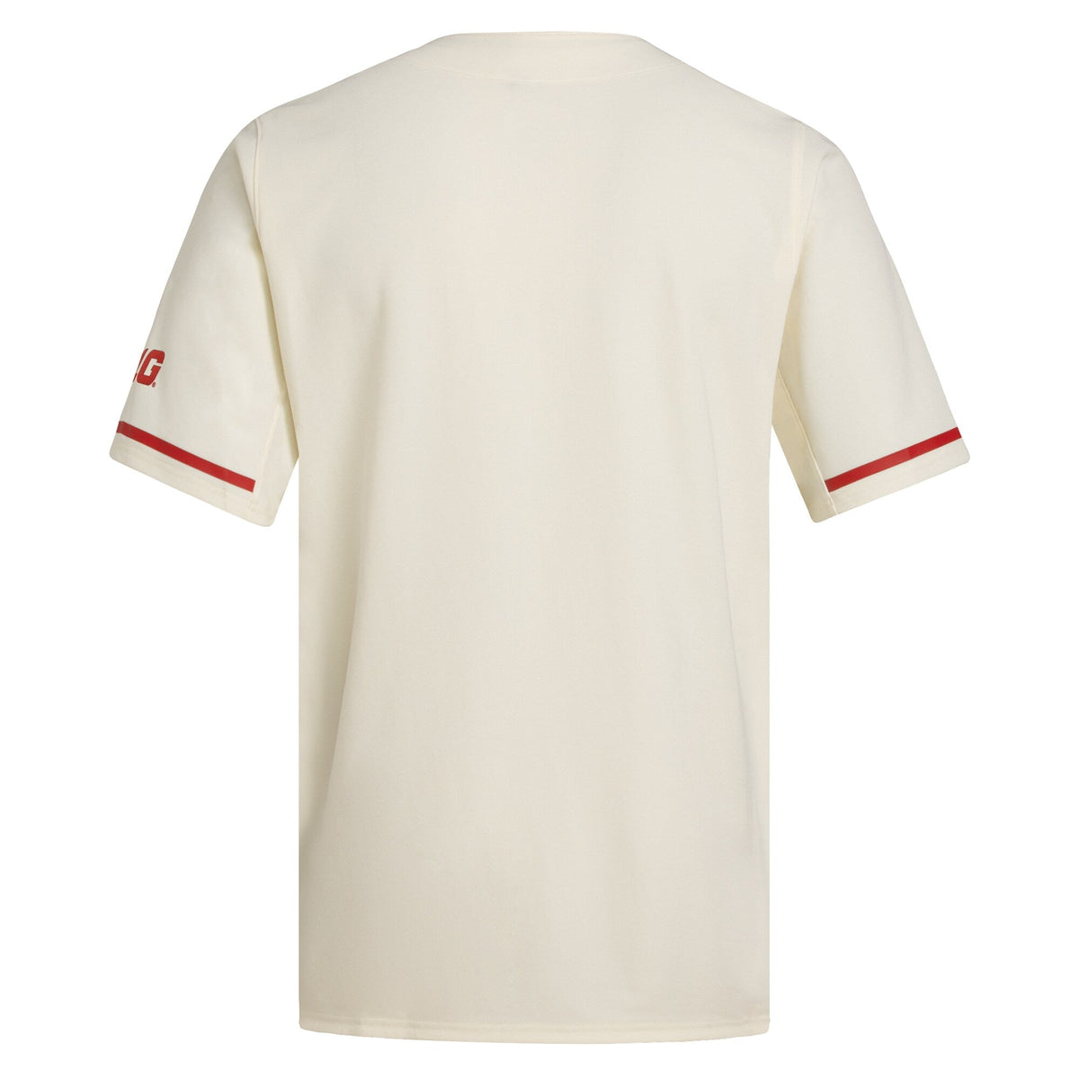 Rutgers Scarlet Knights Replica Baseball Jersey - Cream product image 4, provided for visual reference and product detail