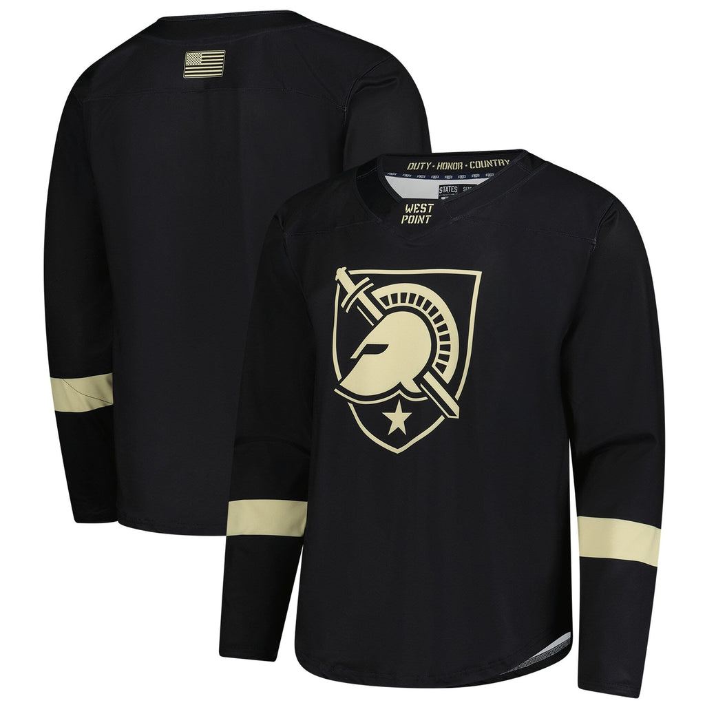Army Black Knights Replica Hockey Jersey - Black product image 2, provided for visual reference and product detail review