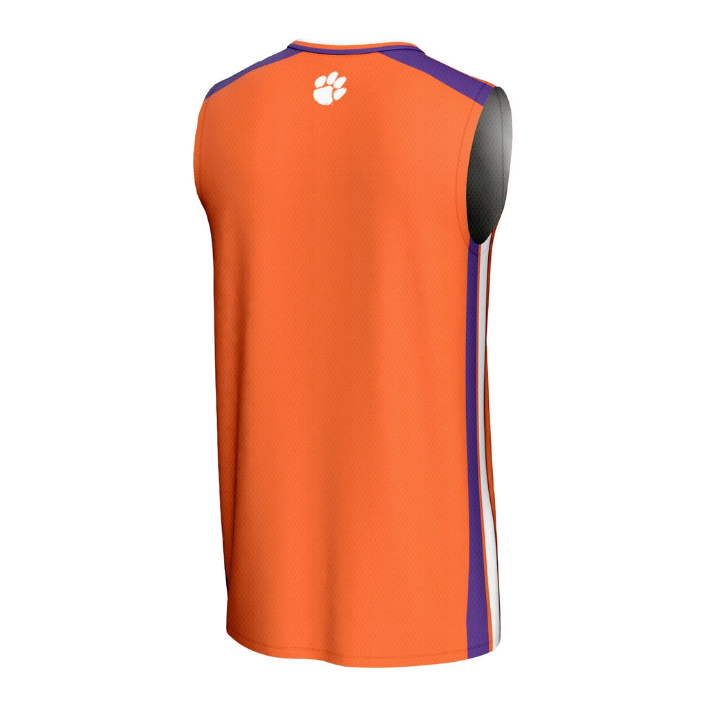 Clemson Tigers Spirit Basketball Jersey - Orange product image 4, provided for visual reference and product detail review