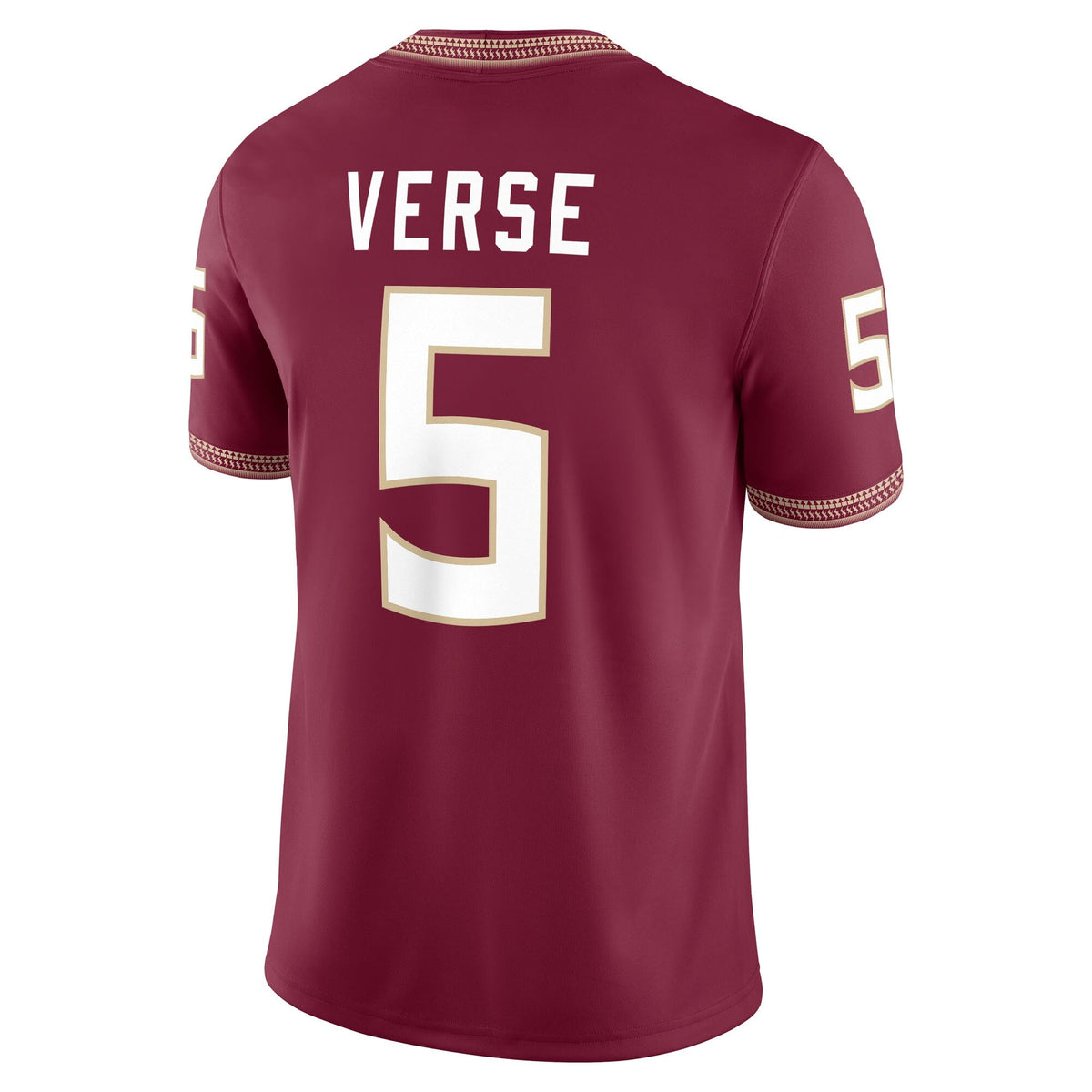 Jared Verse Florida State Seminoles Player Game Jersey - Garnet product image 4, provided for visual reference and product