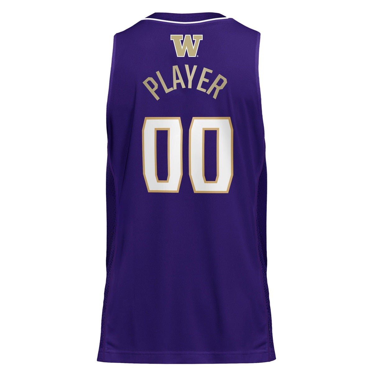 Washington Huskies Pick-A-Player NIL Basketball Jersey - Purple product image 4, provided for visual reference and product