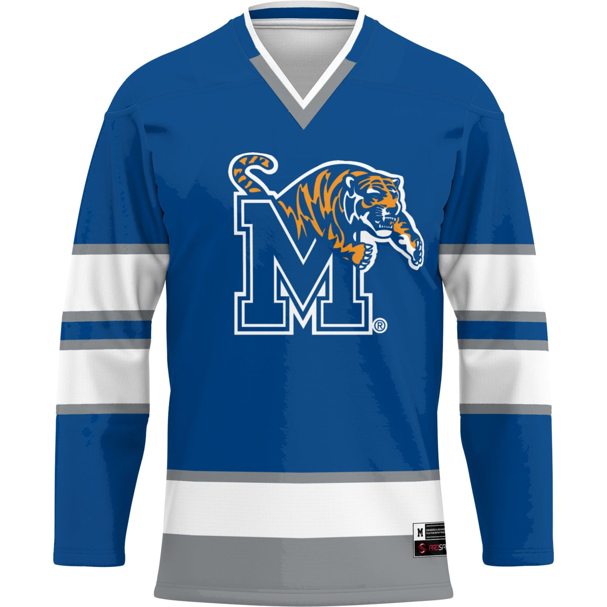 Memphis Tigers Hockey Jersey - Royal product image 3, provided for visual reference and product detail review