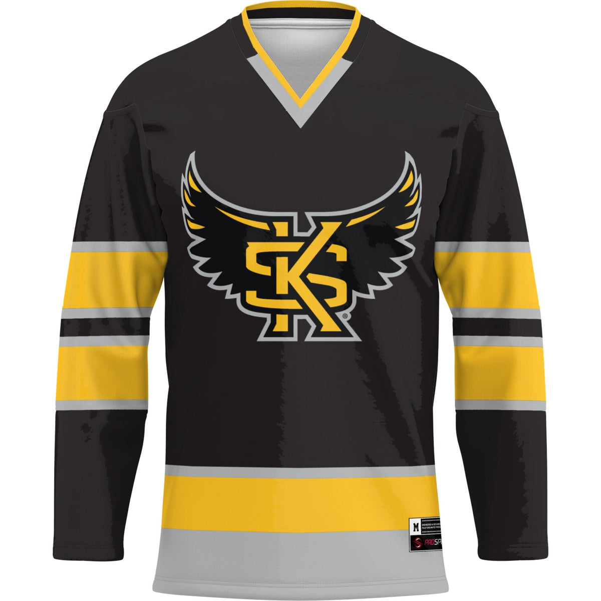 Kennesaw State Owls Hockey Jersey - Gold product image 3, provided for visual reference and product detail review