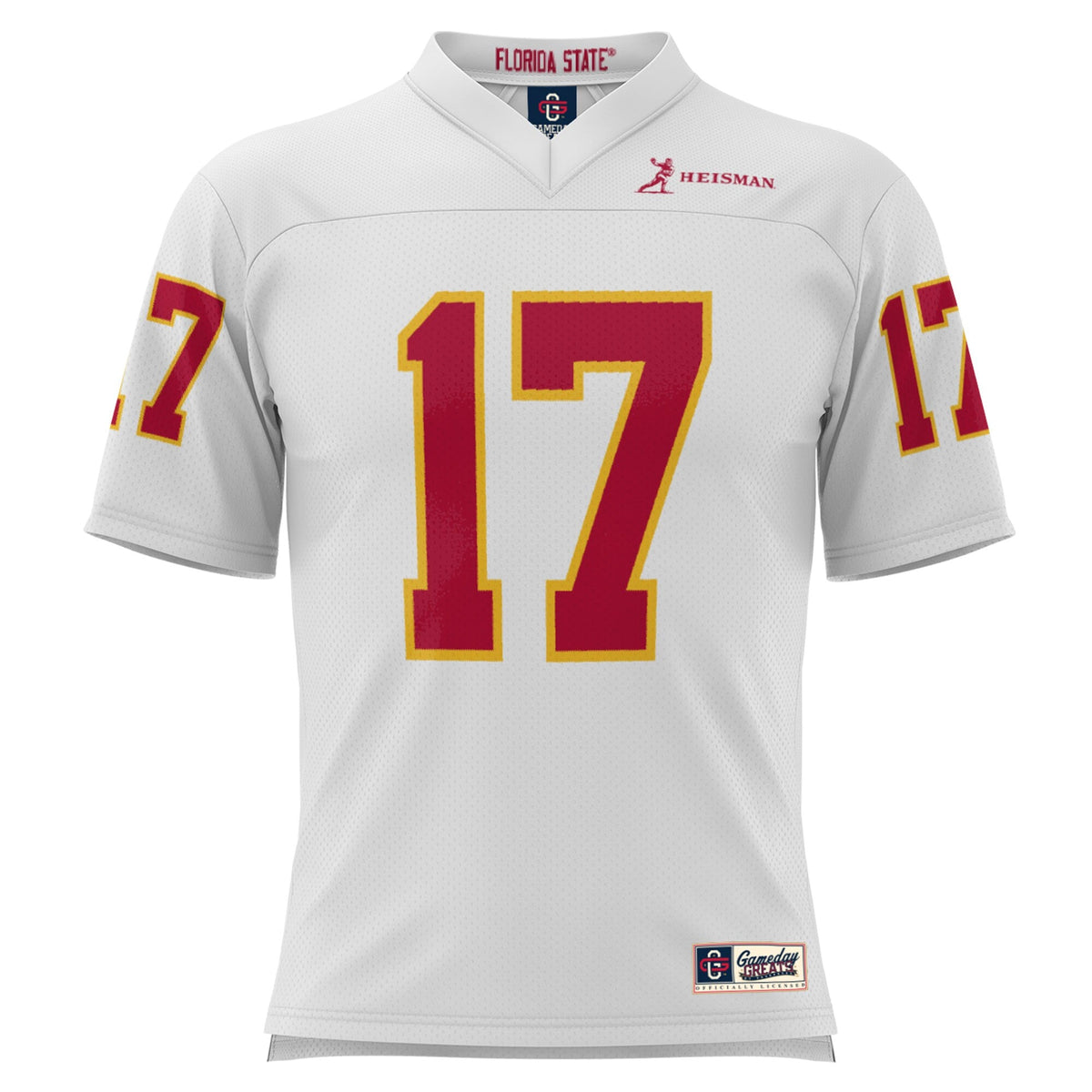 Charlie Ward White Florida State Seminoles Heisman Football Jersey product image 3, provided for visual reference and