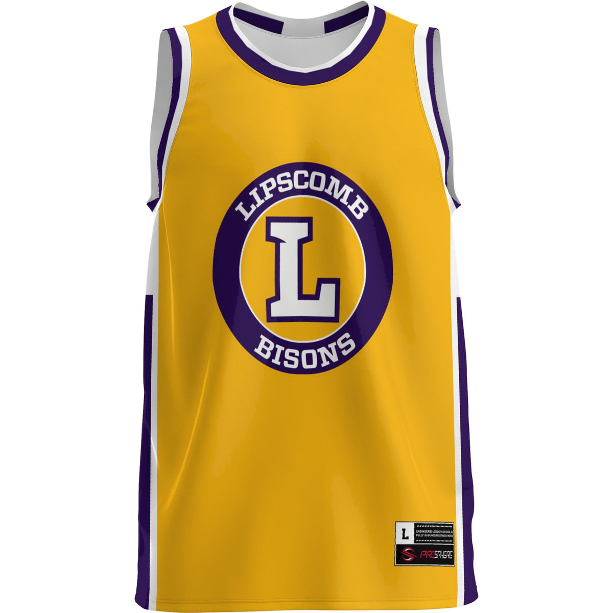 Lipscomb Bisons Lightweight Basketball Jersey - Purple product image 3, provided for visual reference and product detail