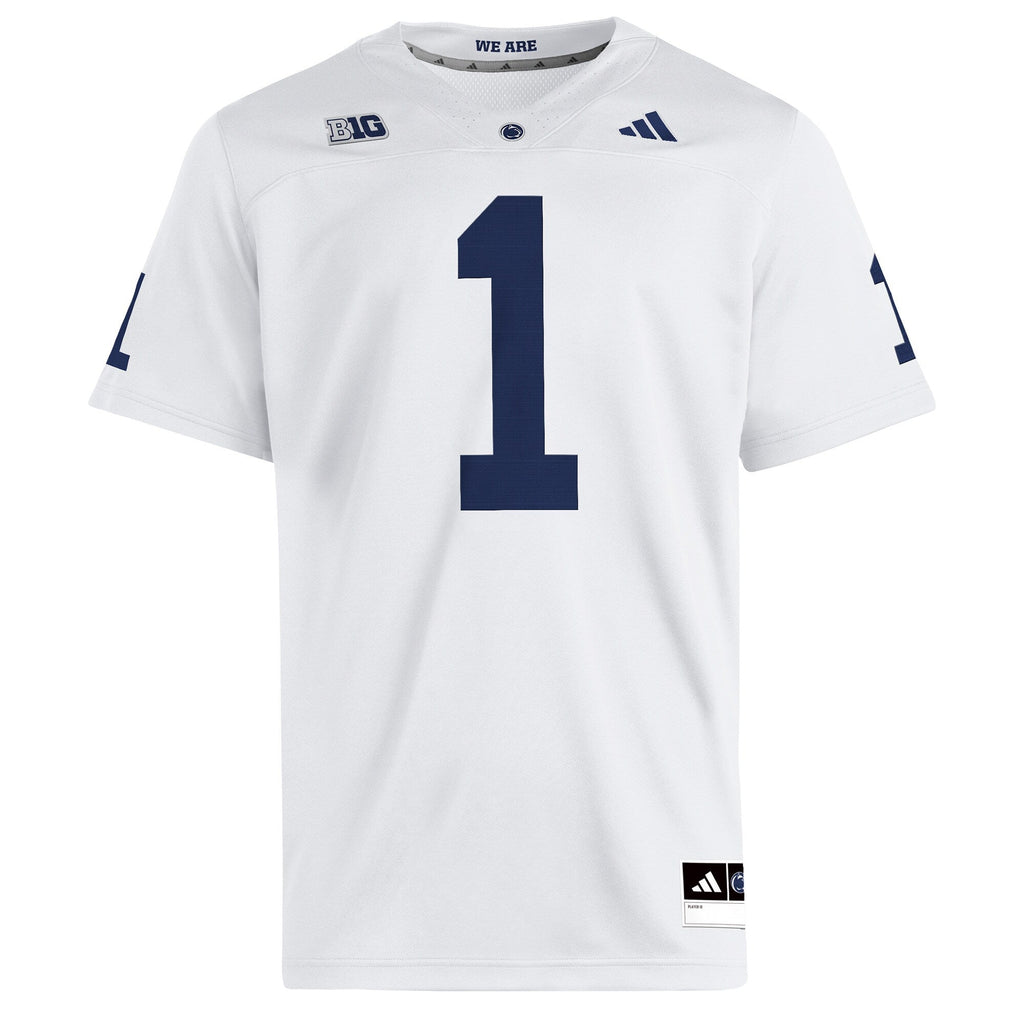 White Penn State Nittany Lions Away Premier Jersey product image 3, provided for visual reference and product detail review