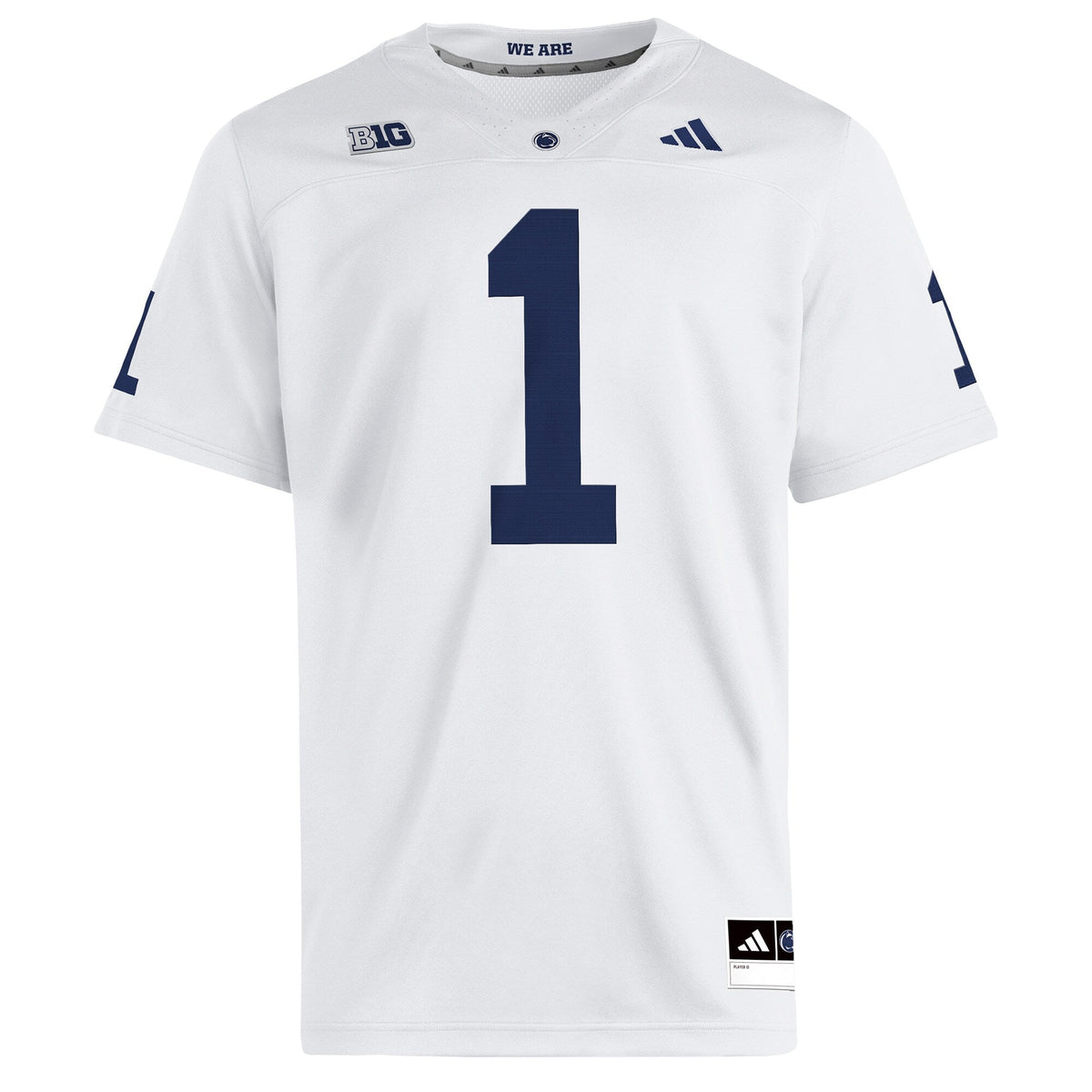 White Penn State Nittany Lions Away Premier Jersey product image 3, provided for visual reference and product detail review