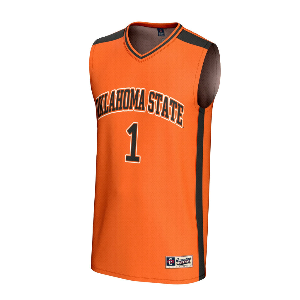 #1 Oklahoma State Cowboys Lightweight Collegiate Basketball Fashion Jersey - Orange product image 3, provided for visual