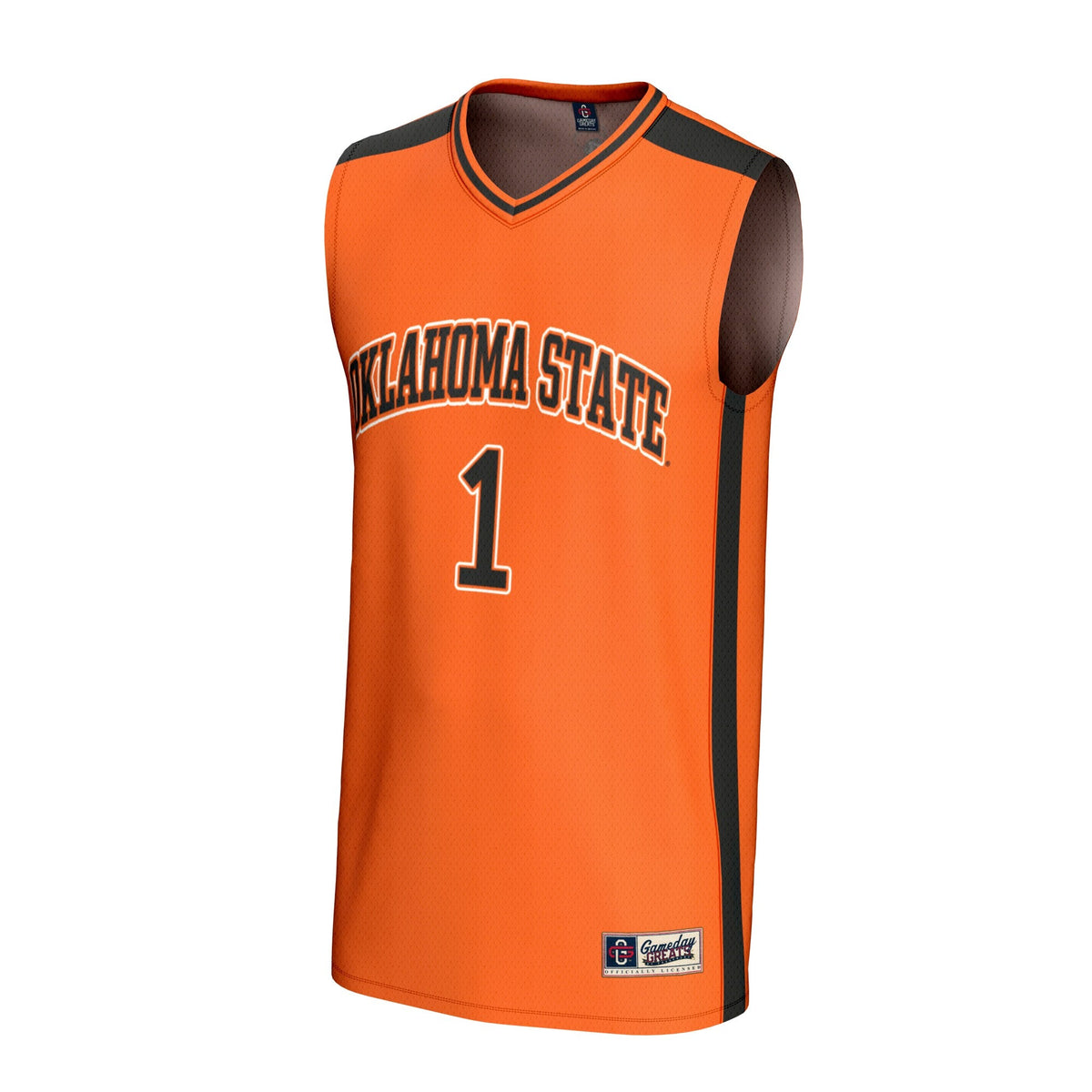 #1 Oklahoma State Cowboys Lightweight Collegiate Basketball Fashion Jersey - Orange product image 3, provided for visual