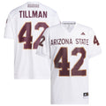 Pat Tillman #42 White Arizona State Sun Devils Away Icon Premier Football Jersey product image 1, provided for visual