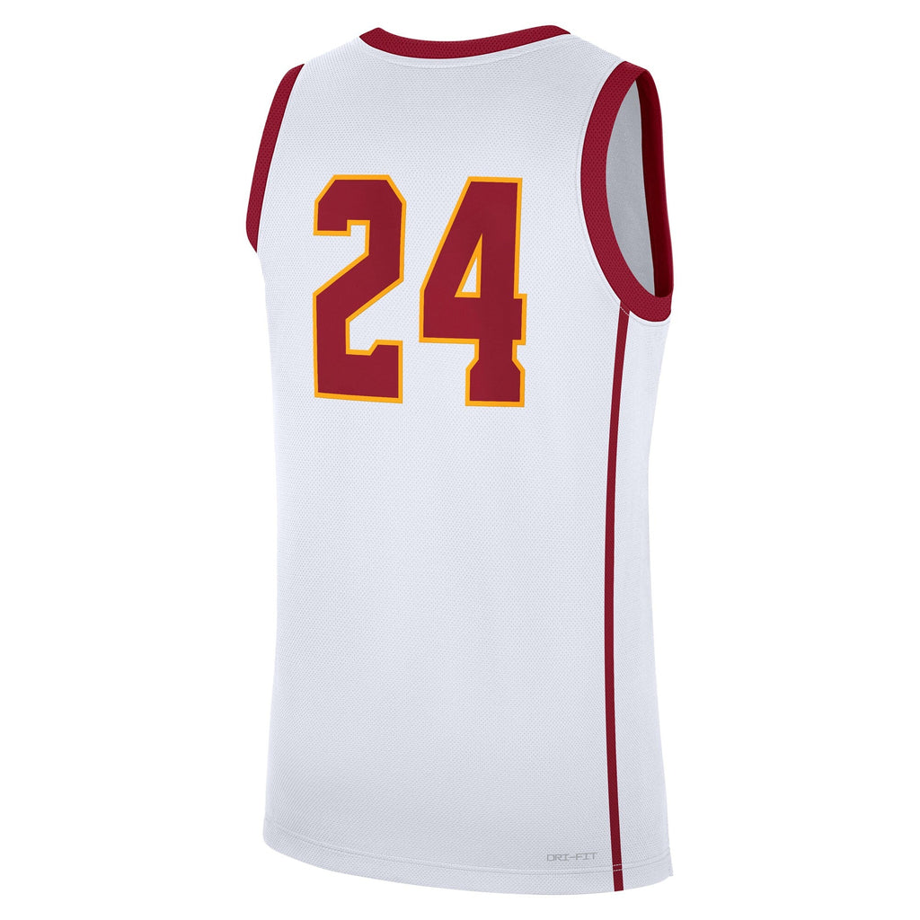 #24 USC Trojans Home Replica Jersey - White product image 4, provided for visual reference and product detail review