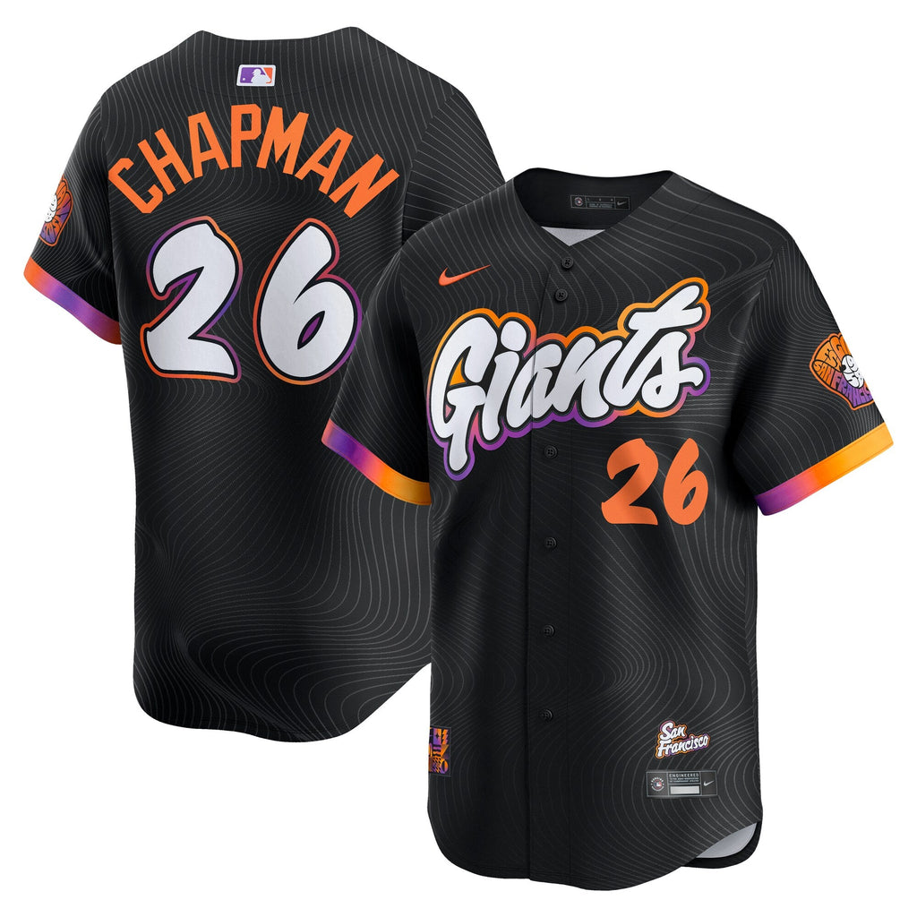 San Francisco Giants Matt Chapman Anthracite 2025 City Connect Limited Jersey product image 2, provided for visual reference
