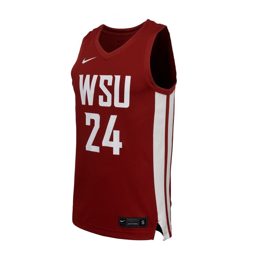 Washington State Cougars Replica Basketball Jersey - Crimson product image 3, provided for visual reference and product