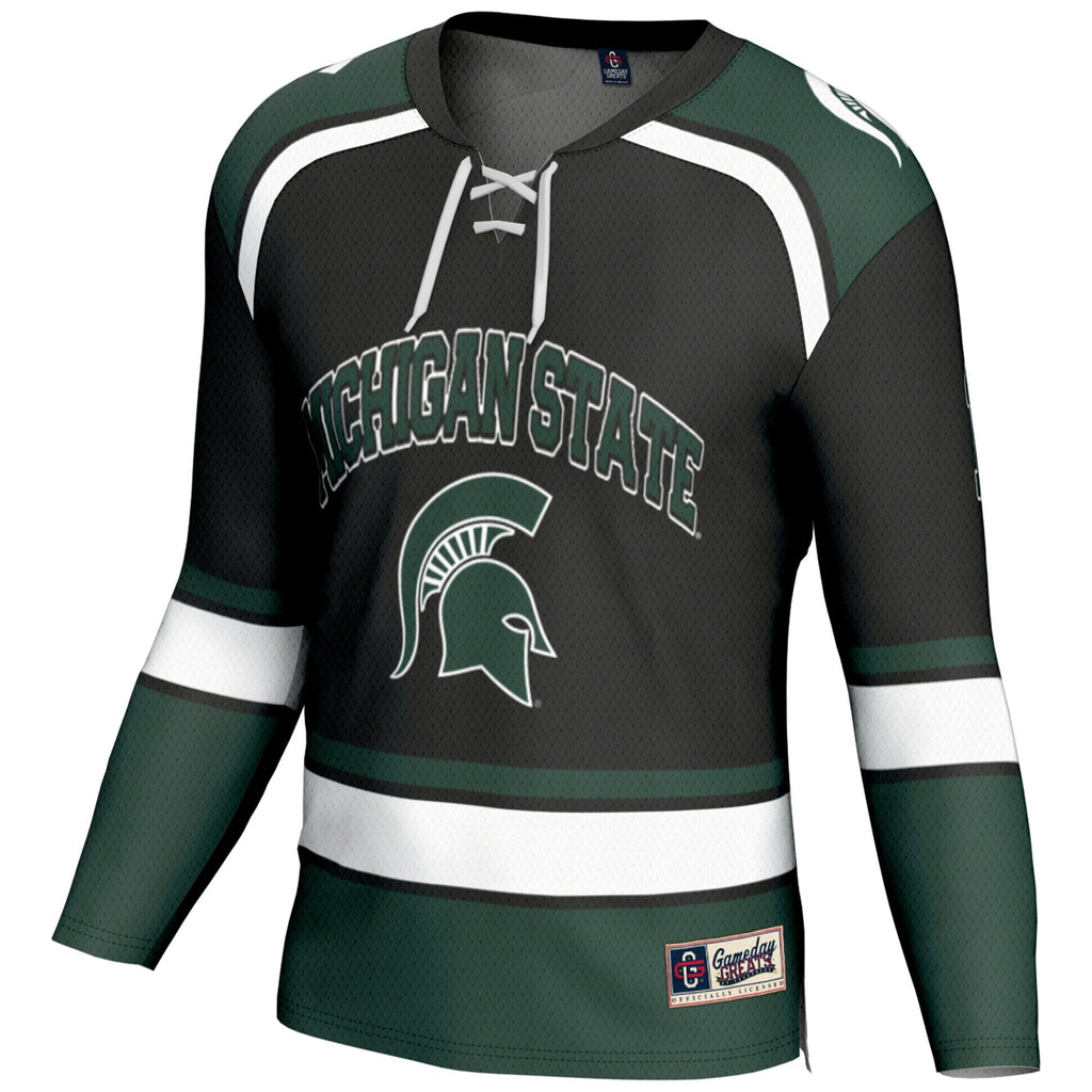 #1 Michigan State Spartans Hockey Jersey - Black product image 3, provided for visual reference and product detail review