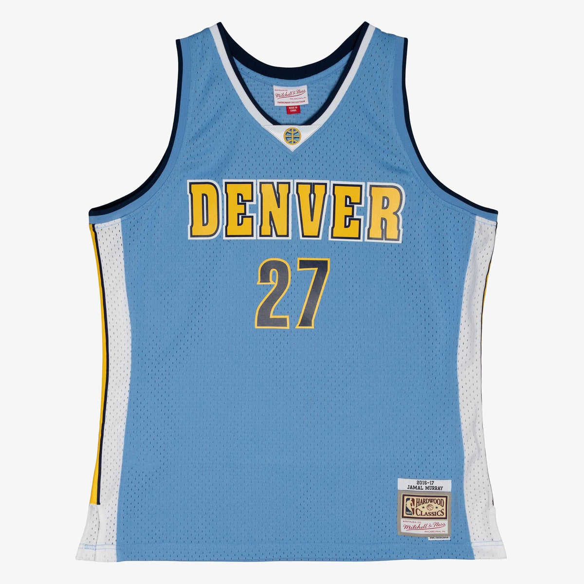 Denver Nuggets Jamal Murray 2016 Road Jersey - Columbia Blue product image 3, provided for visual reference and product