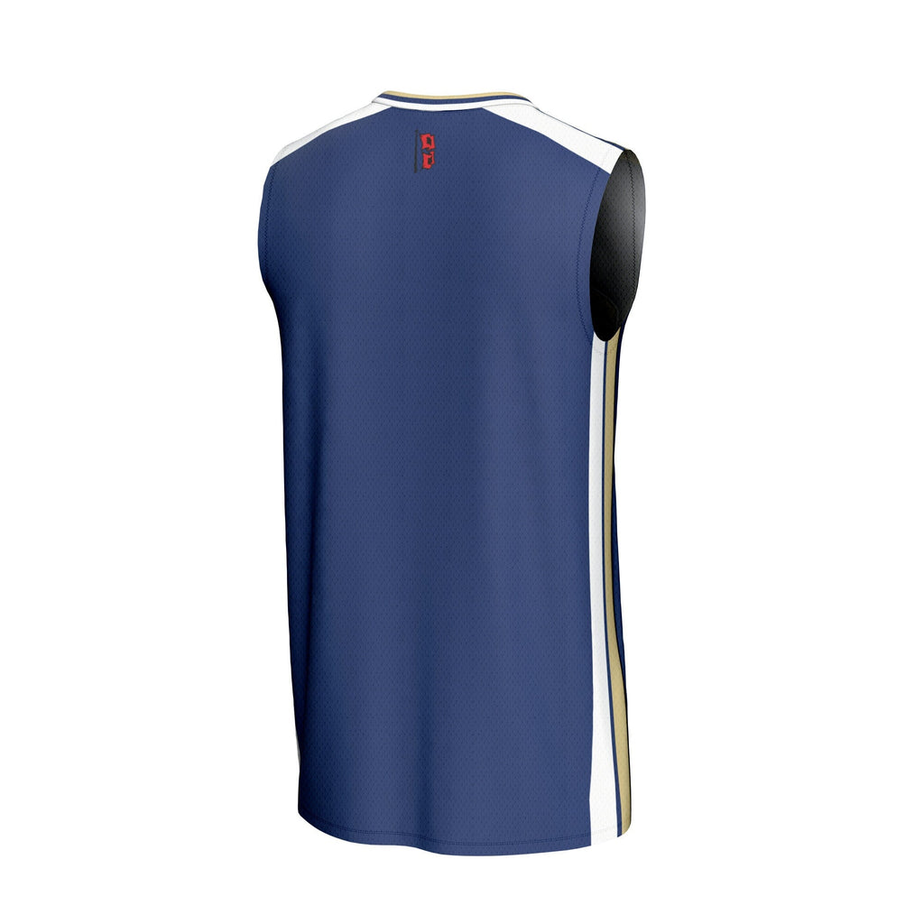 Tulsa Golden Hurricane Basketball Jersey - Royal product image 4, provided for visual reference and product detail review