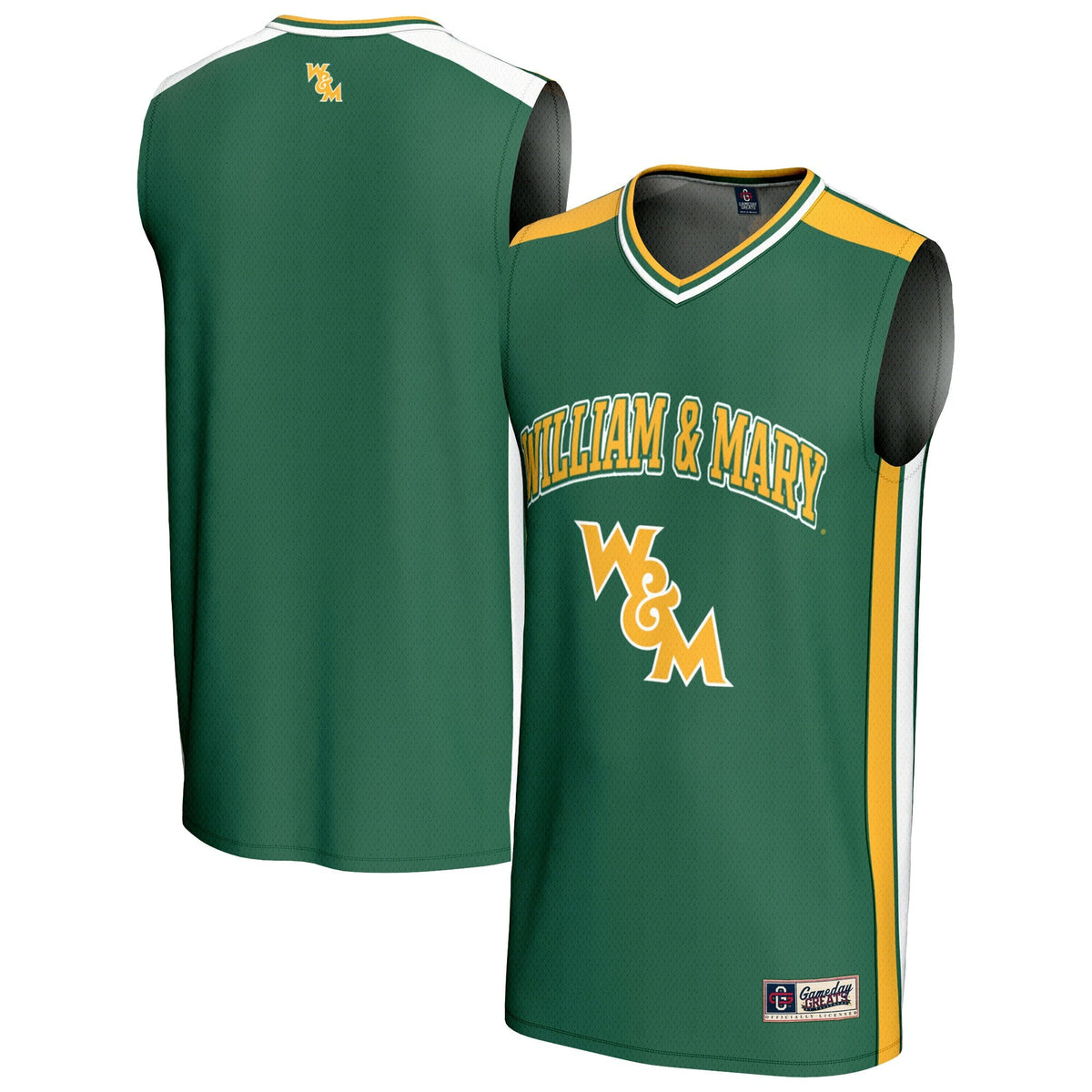 William & Mary Tribe Basketball Jersey - Green product image 2, provided for visual reference and product detail review