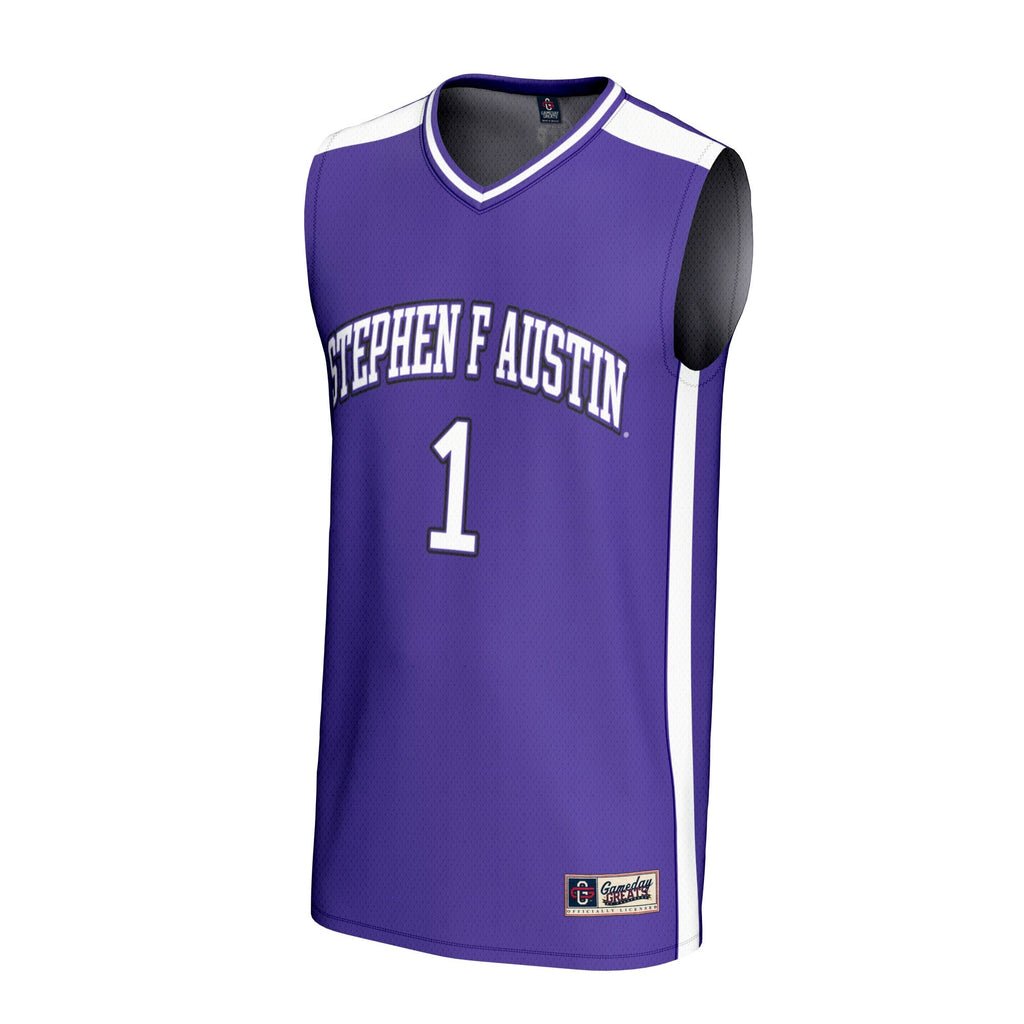 #1 Stephen F Austin Lumberjacks Lightweight Basketball Fashion Jersey - Purple product image 3, provided for visual