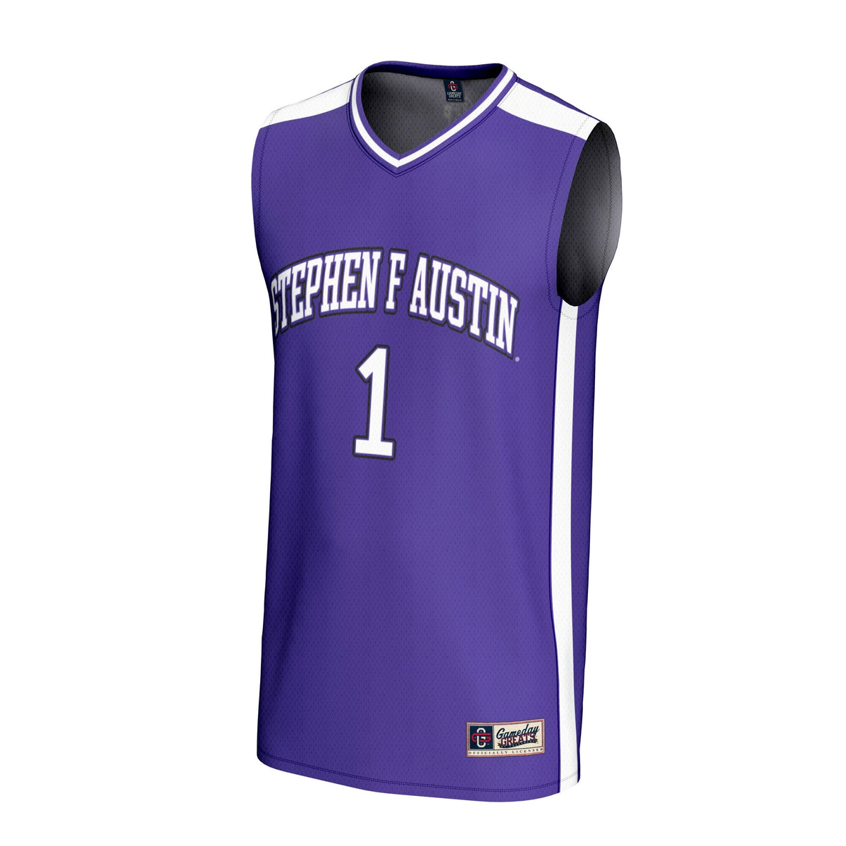 #1 Stephen F Austin Lumberjacks Lightweight Basketball Fashion Jersey - Purple product image 3, provided for visual