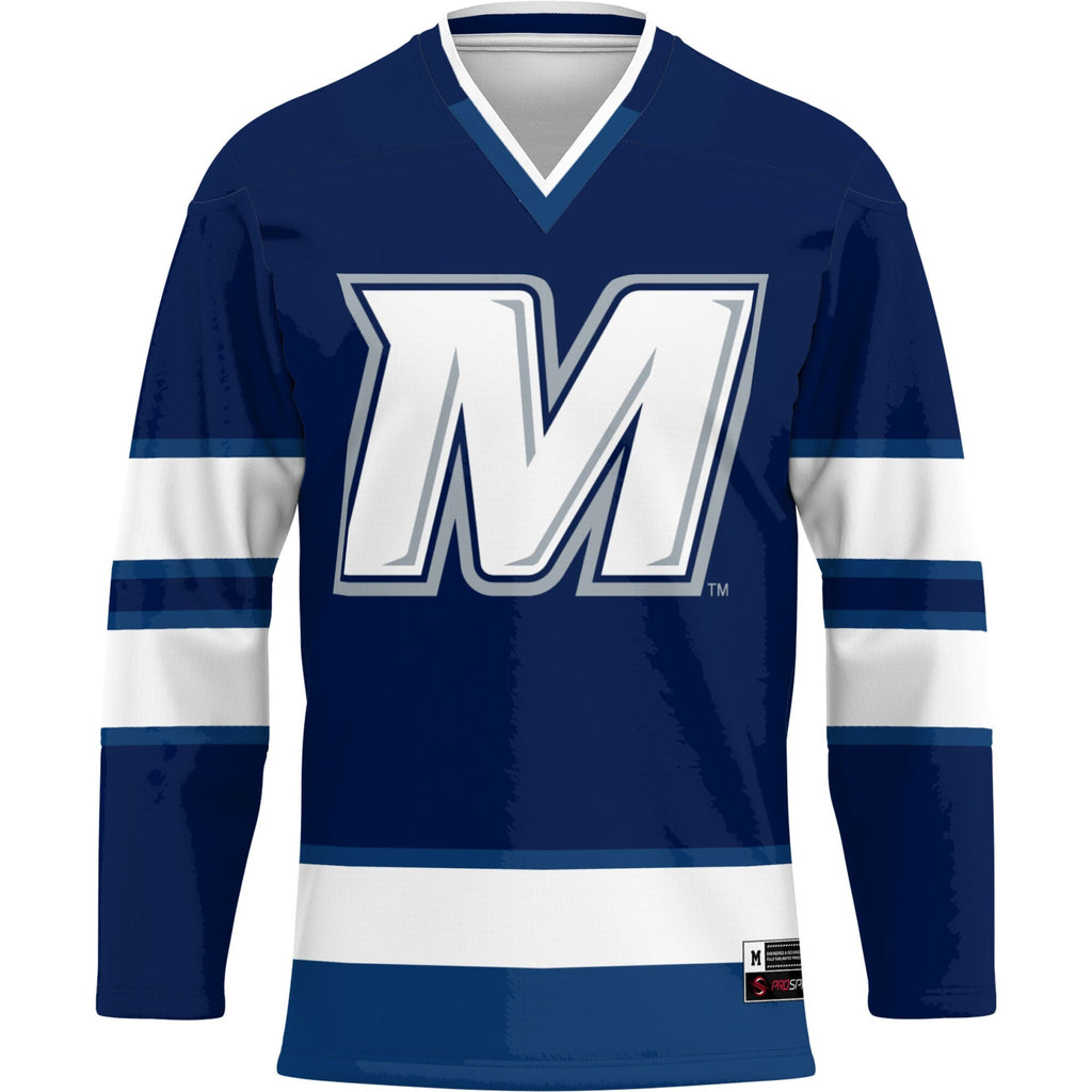 Monmouth Hawks Hockey Jersey - Navy product image 3, provided for visual reference and product detail review