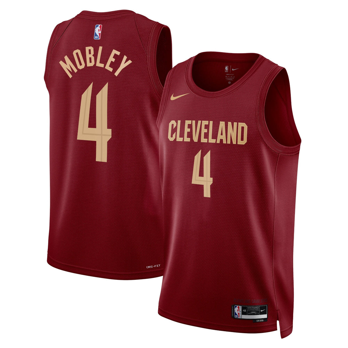 Cleveland Cavaliers Icon Edition Swingman Jersey - Maroon - Evan Mobley product image 1, provided for visual reference and