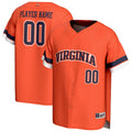 Virginia Cavaliers NIL Pick-A-Player Baseball Lightweight Jersey - Orange product image 1, provided for visual reference and