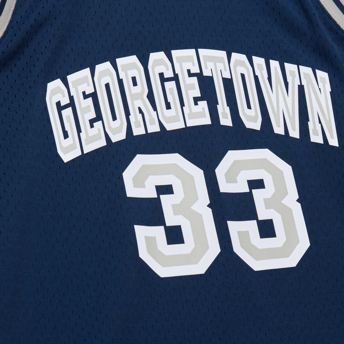 Alonzo Mourning Georgetown Hoyas 1991/92 Swingman Player Jersey - Navy product image 5, provided for visual reference and