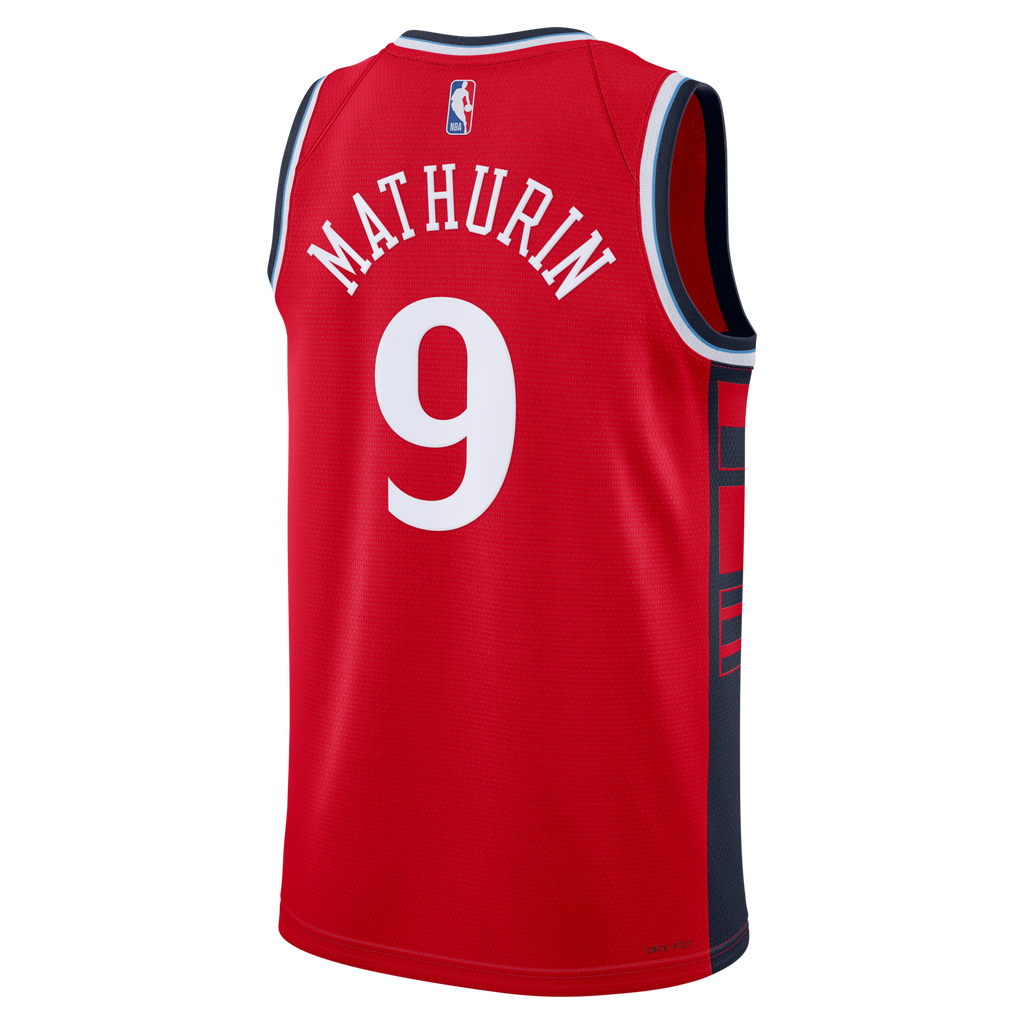 LA Clippers Statement Edition Swingman Jersey - Red - Bennedict Mathurin product image 4, provided for visual reference and