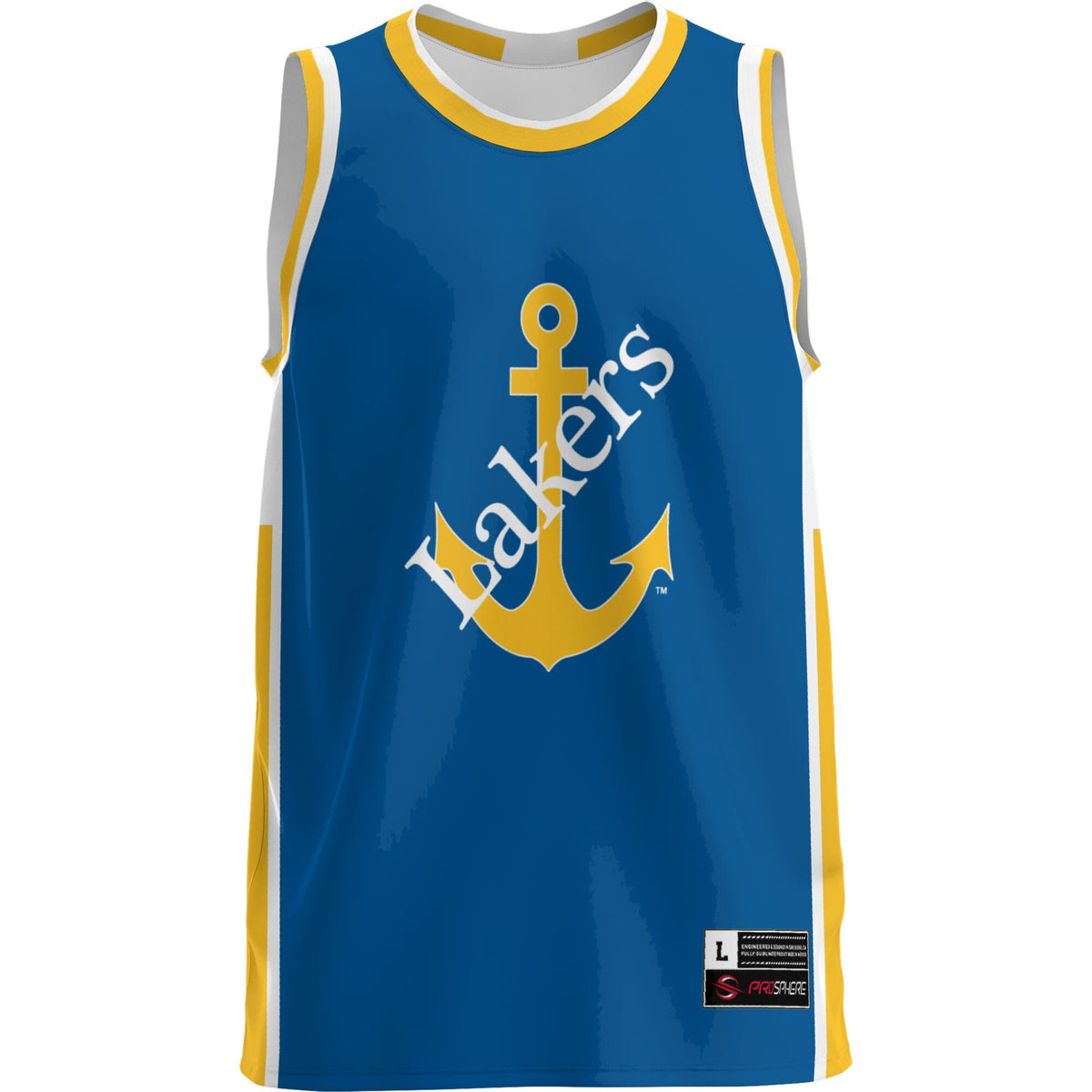 Lake Superior State Lakers Lightweight Basketball Jersey - Royal product image 3, provided for visual reference and product