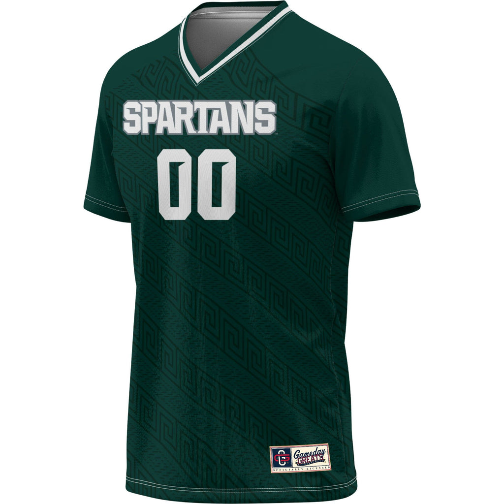 Michigan State Spartans NIL Pick-A-Player Lightweight Soccer Jersey - Green product image 3, provided for visual reference
