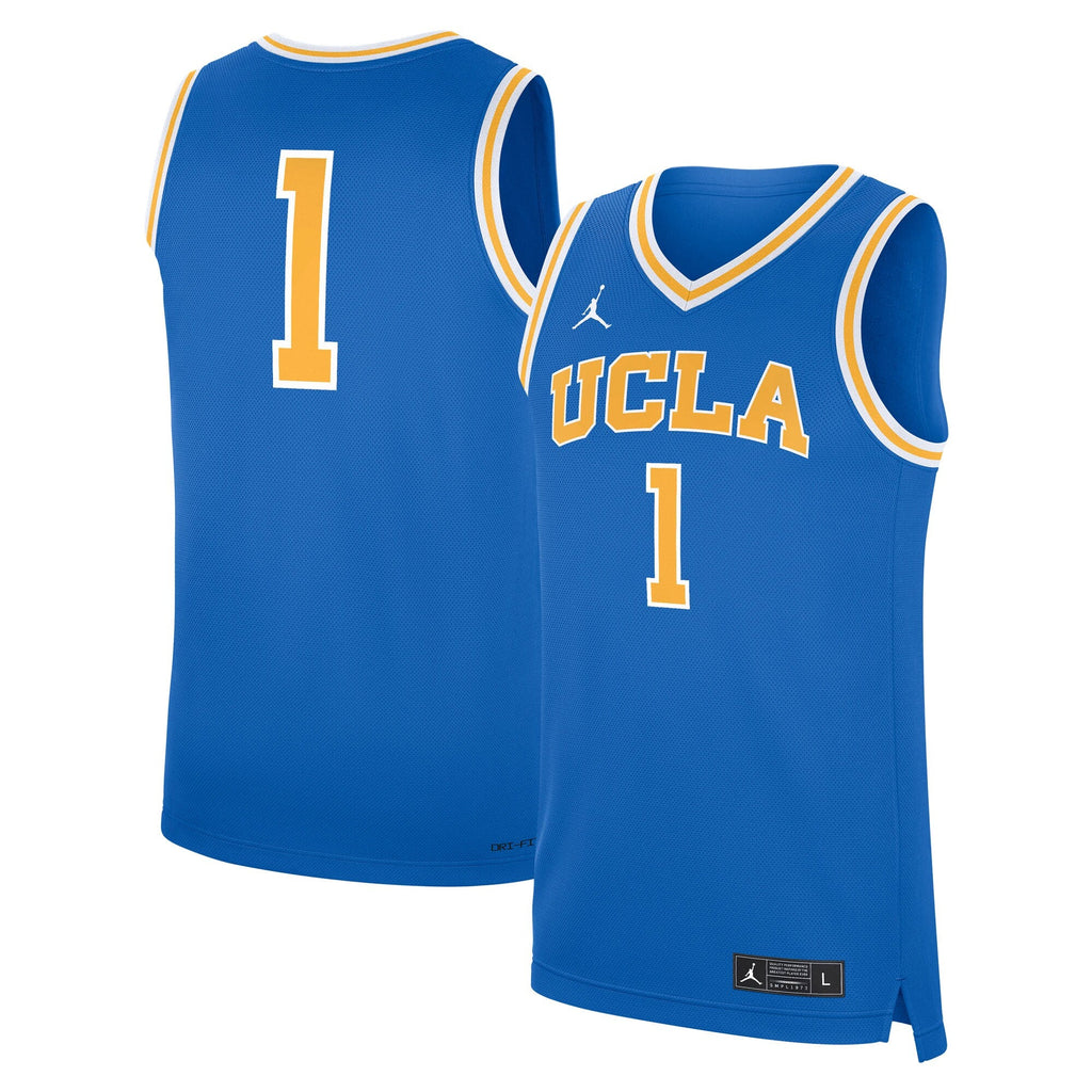 UCLA Bruins Road Replica Basketball Jersey - Blue product image 2, provided for visual reference and product detail review