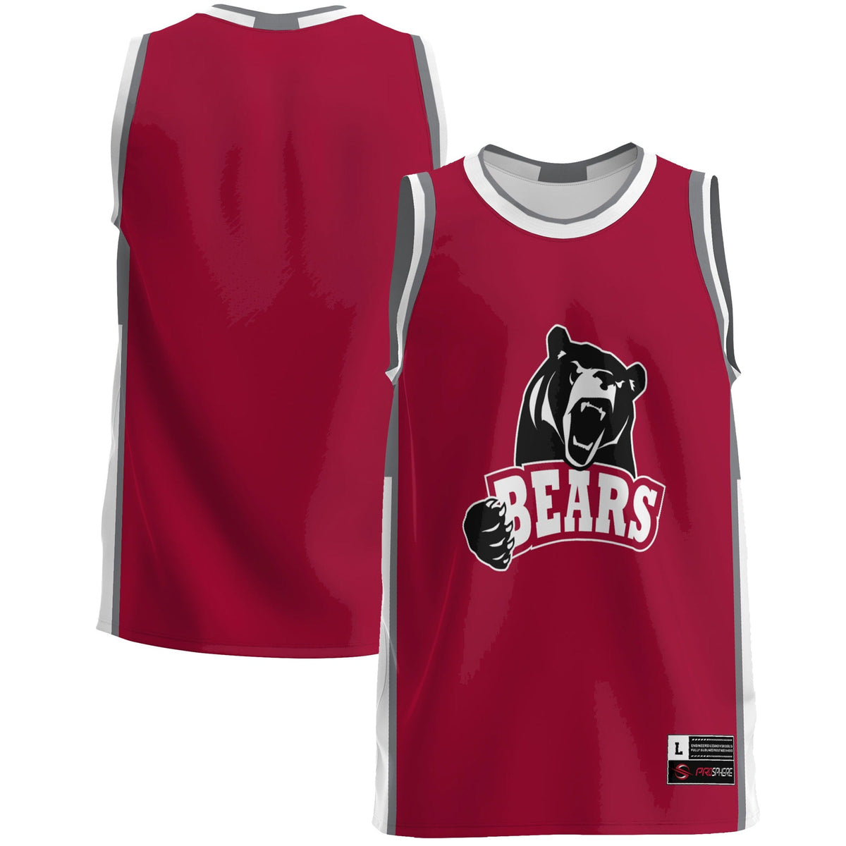 Lenoir Rhyne Bears Lightweight Basketball Jersey - Blue product image 2, provided for visual reference and product detail