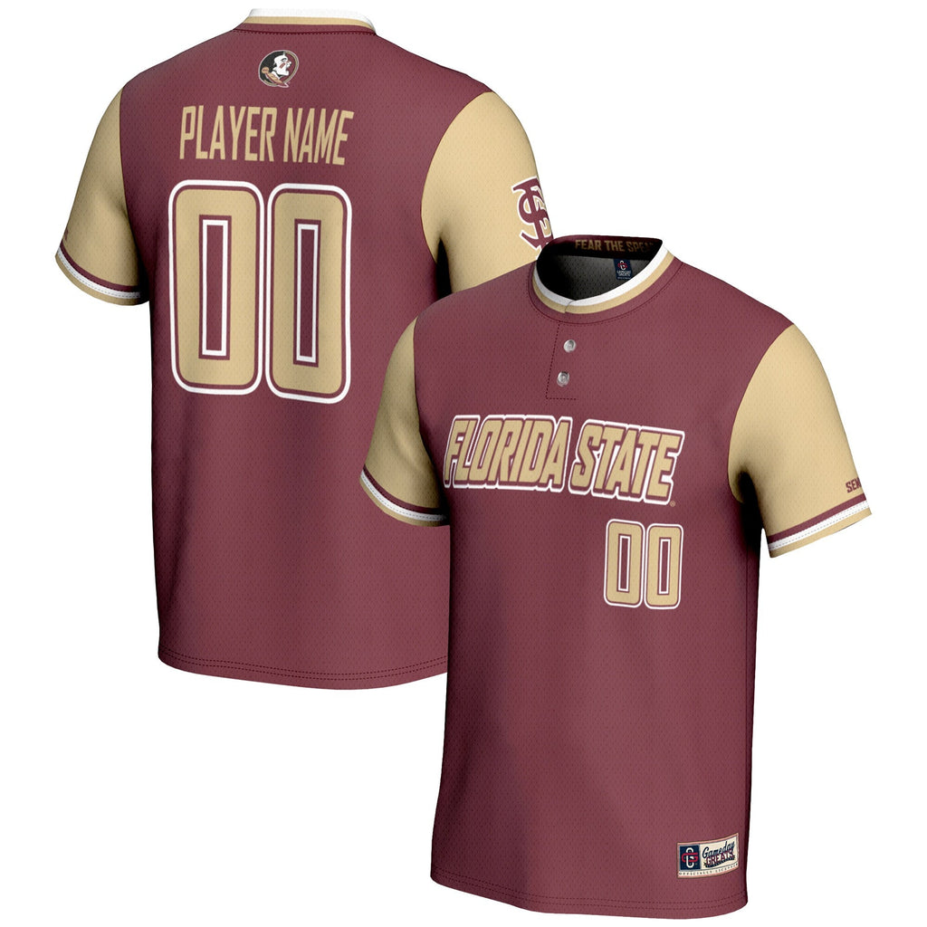 Florida State Seminoles NIL Pick-A-Player Lightweight Softball Jersey – Garnet product image 2, provided for visual